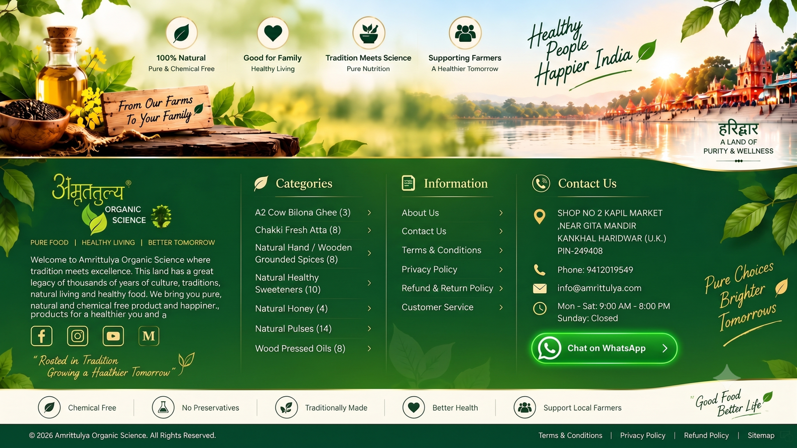 Amrittulya Footer
